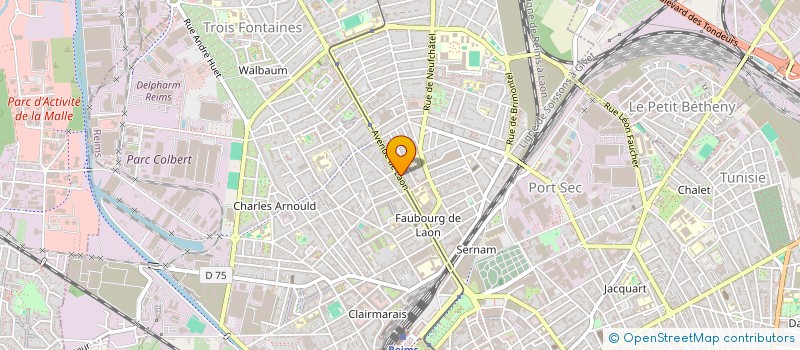 localisation de l'entreprise MADAME FREDERIQUE LESSIRE  REIMS