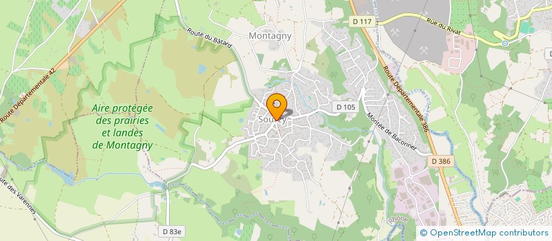 localisation de l'entreprise MADAME FREDERIQUE LOPEZ  MONTAGNY