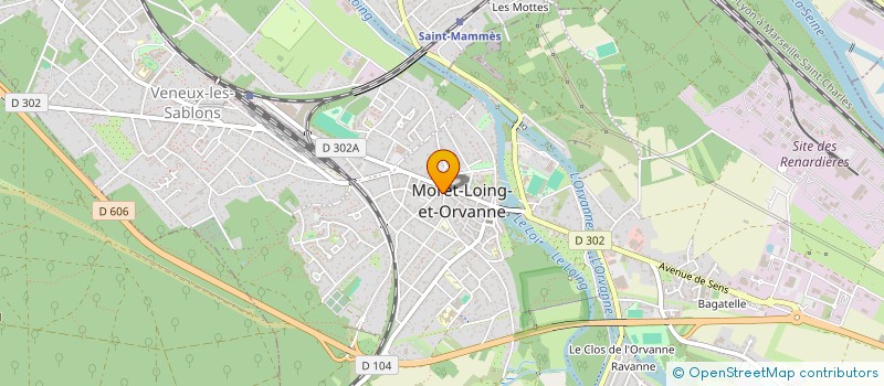 localisation de l'entreprise MADAME FREDERIQUE LORNE  MORET-LOING-ET-ORVANNE