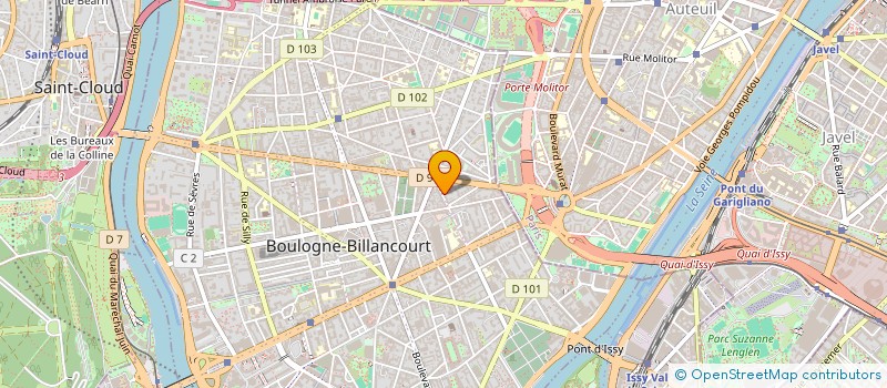 localisation de l'entreprise MADAME FREDERIQUE-LOUISE HAGIAGE à BOULOGNE BILLANCOURT
