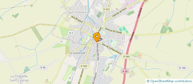 localisation de l'entreprise MADAME FREDERIQUE MAINGUY à VATAN