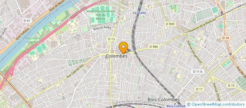 localisation de l'entreprise MADAME FREDERIQUE MAIRE à COLOMBES