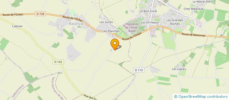 localisation de l'entreprise MADAME FREDERIQUE MALLAT DELATTRE  BALANZAC