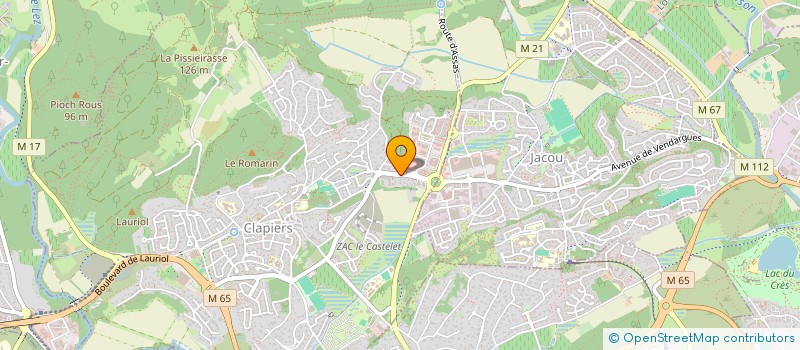 localisation de l'entreprise MADAME FREDERIQUE MANI  CLAPIERS