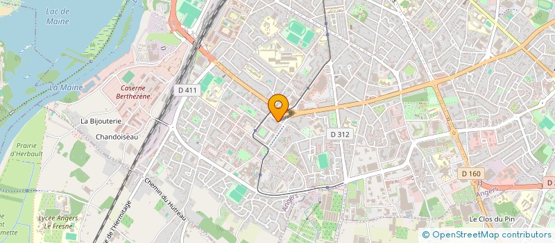 localisation de l'entreprise MADAME FREDERIQUE MAROTEIX  ANGERS