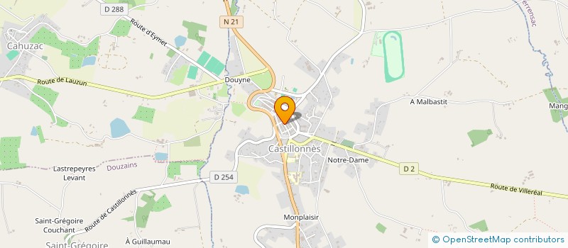 localisation de l'entreprise MADAME FREDERIQUE MARQUES  CASTILLONNES