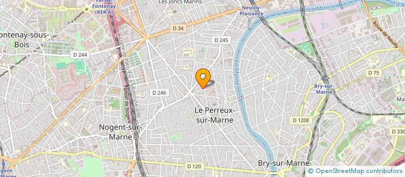 localisation de l'entreprise MADAME FREDERIQUE MARTEAU  LE PERREUX-SUR-MARNE