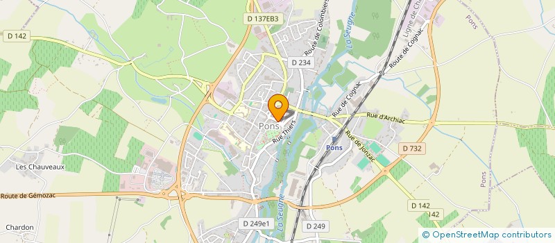 localisation de l'entreprise MADAME FREDERIQUE MARTIN à COGNAC