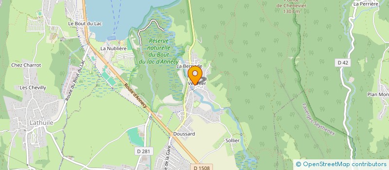 localisation de l'entreprise MADAME FREDERIQUE MARTIN  DOUSSARD