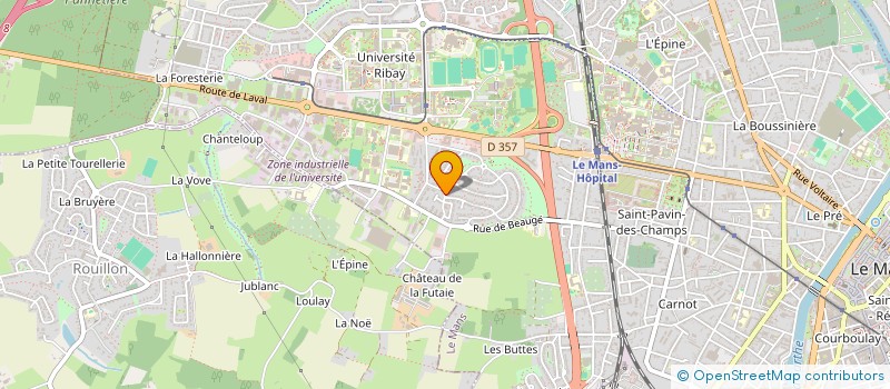 localisation de l'entreprise MADAME FREDERIQUE MARTY  LE MANS