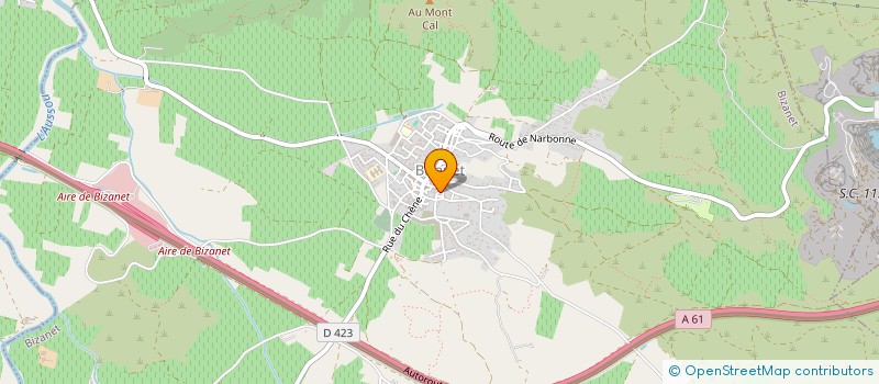 localisation de l'entreprise MADAME FREDERIQUE MAS  BIZANET