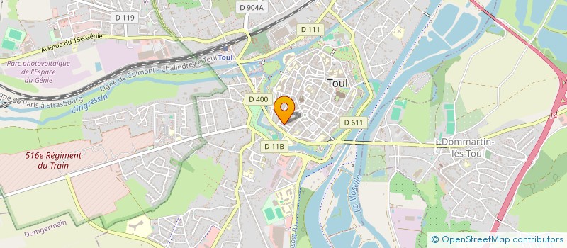 localisation de l'entreprise MADAME FREDERIQUE MATH  TOUL