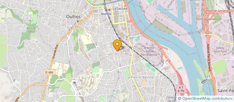 localisation de l'entreprise MADAME FREDERIQUE MAYNAUD  OULLINS-PIERRE-BENITE