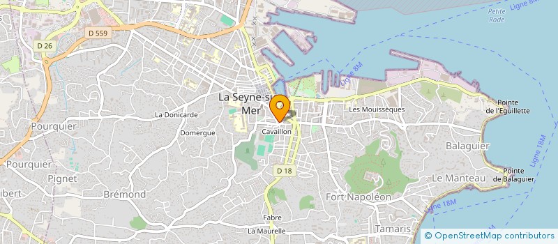 localisation de l'entreprise MADAME FREDERIQUE MERLINI à LA SEYNE-SUR-MER