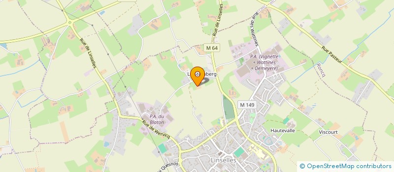 localisation de l'entreprise MADAME FREDERIQUE MICHEL  LINSELLES