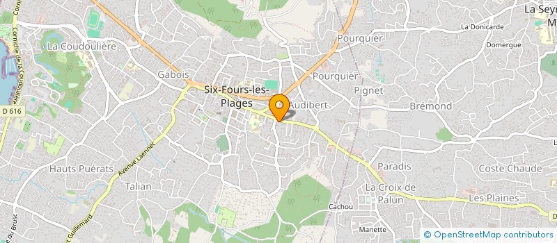 localisation de l'entreprise MADAME FREDERIQUE MICHEL à SIX-FOURS-LES-PLAGES