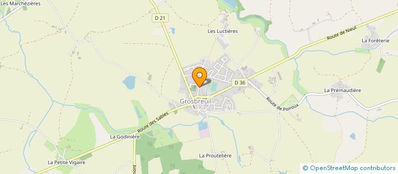 localisation de l'entreprise MADAME FREDERIQUE MINOT  GROSBREUIL