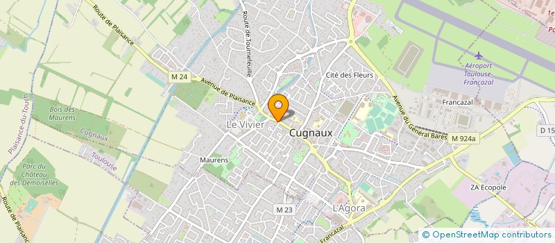 localisation de l'entreprise MADAME FREDERIQUE MINOVEZ  CUGNAUX