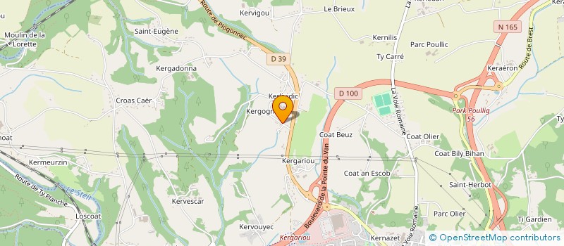 localisation de l'entreprise MADAME FREDERIQUE MOAL à QUIMPER