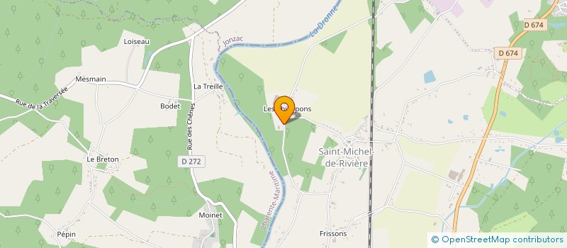 localisation de l'entreprise MADAME FREDERIQUE MOINDROT  LA ROCHE-CHALAIS