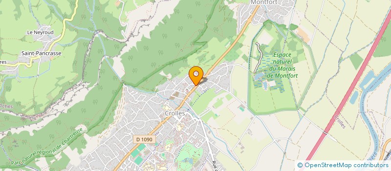 localisation de l'entreprise MADAME FREDERIQUE MONTAGNE  CROLLES