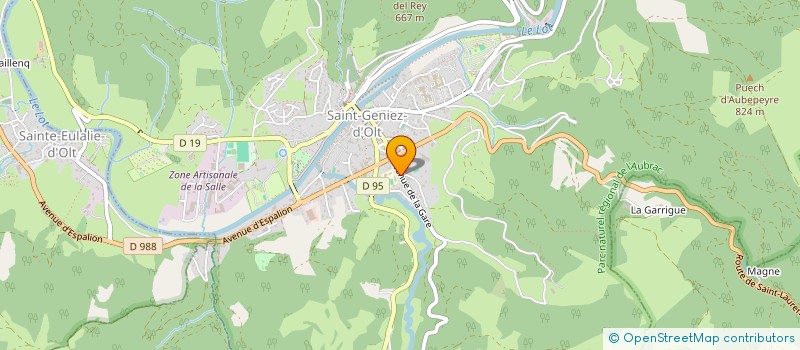 localisation de l'entreprise MADAME FREDERIQUE MOREAU  SAINT GENIEZ D'OLT ET D'AUBRAC