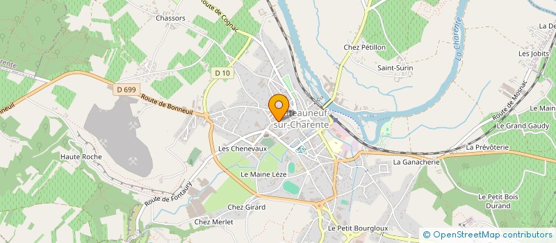 localisation de l'entreprise MADAME FREDERIQUE MORIN à CHATEAUNEUF-SUR-CHARENTE