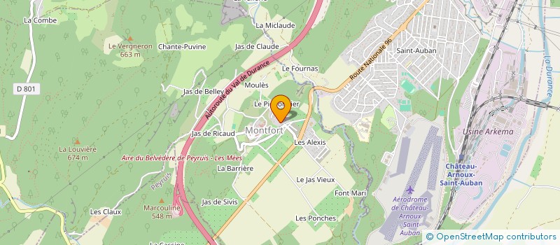 localisation de l'entreprise MADAME FREDERIQUE MOTEL  MONTFORT