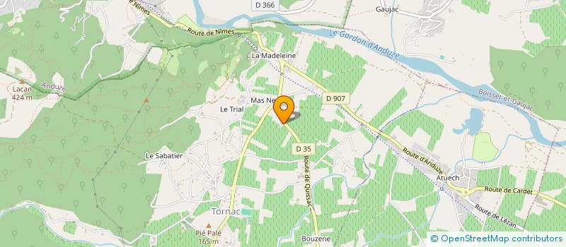 localisation de l'entreprise MADAME FREDERIQUE MOURET  TORNAC