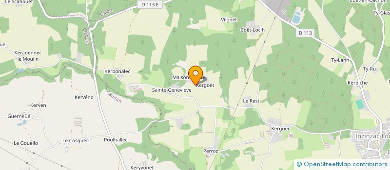 localisation de l'entreprise MADAME FREDERIQUE MOUTIER  INZINZAC-LOCHRIST