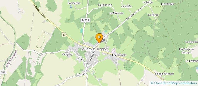 localisation de l'entreprise MADAME FREDERIQUE NEHLICH à SOLIGNY-LA-TRAPPE