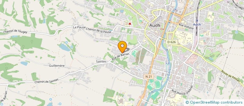 localisation de l'entreprise MADAME FREDERIQUE NIN  AUCH