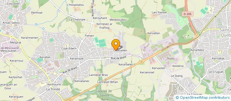 localisation de l'entreprise MADAME FREDERIQUE NOEL  PLOUZANE