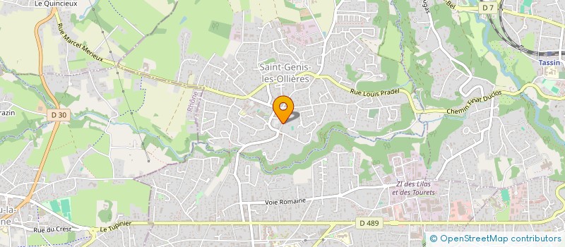 localisation de l'entreprise MADAME FREDERIQUE NOVAT  SAINT-GENIS-LES-OLLIERES