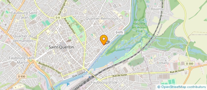 localisation de l'entreprise MADAME FREDERIQUE OGLOZA à SAINT-QUENTIN