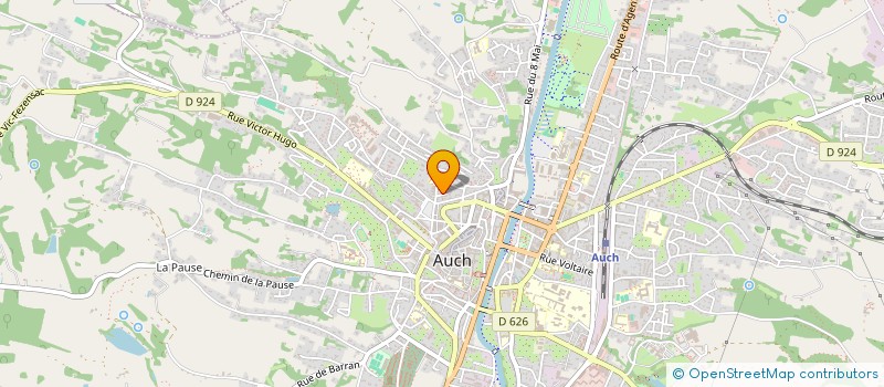 localisation de l'entreprise MADAME FREDERIQUE OURY - DURAN  AUCH