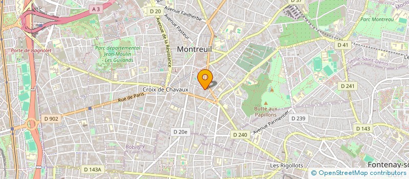 localisation de l'entreprise MADAME FREDERIQUE PAGANESSI à MONTREUIL