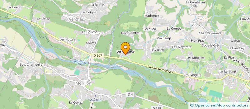 localisation de l'entreprise MADAME FREDERIQUE PASQUIER  SAMOENS