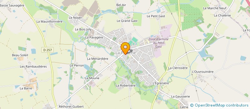 localisation de l'entreprise MADAME FREDERIQUE PAVAGEAU  LA PLANCHE