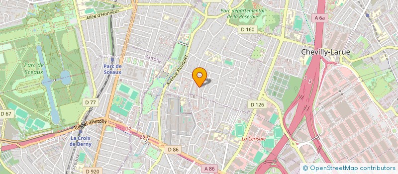 localisation de l'entreprise MADAME FREDERIQUE PERON  L'HAY-LES-ROSES