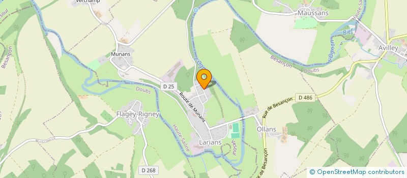 localisation de l'entreprise MADAME FREDERIQUE PERROT  LARIANS-ET-MUNANS