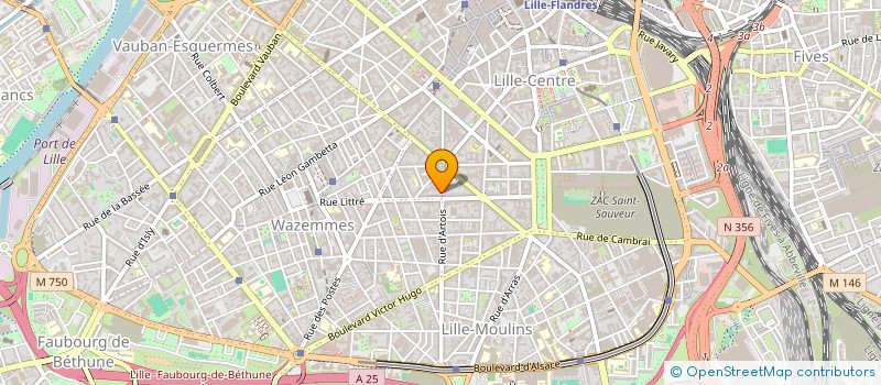 localisation de l'entreprise MADAME FREDERIQUE PETIT  LILLE