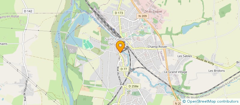 localisation de l'entreprise MADAME FREDERIQUE PETITPIERRE  SAINT-GERMAIN-DES-FOSSES