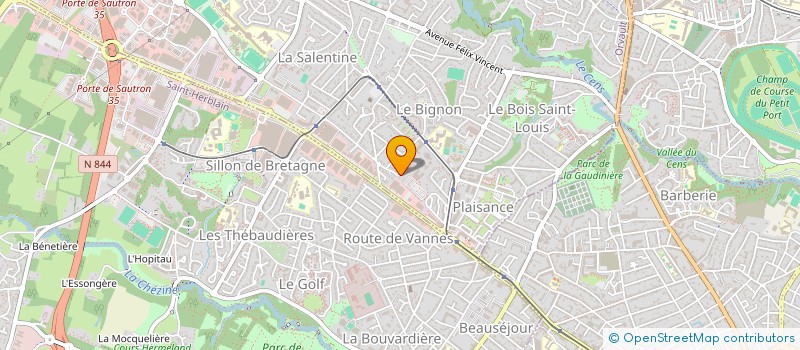 localisation de l'entreprise MADAME FREDERIQUE PHILIPPE à ORVAULT