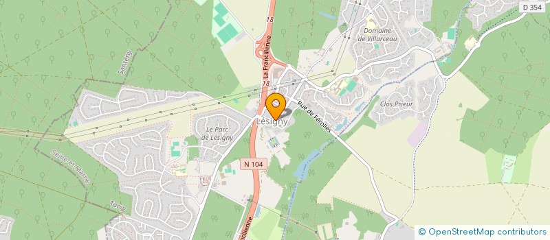 localisation de l'entreprise MADAME FREDERIQUE PIERRAT à LESIGNY