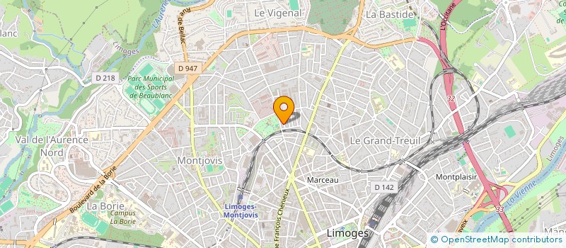 localisation de l'entreprise MADAME FREDERIQUE PIJASSOU à LIMOGES