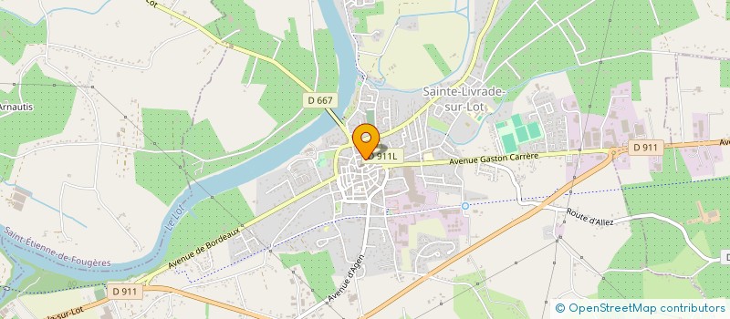 localisation de l'entreprise MADAME FREDERIQUE POILEUX  SAINTE LIVRADE SUR LOT