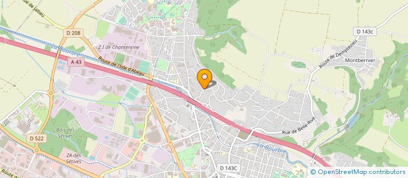 localisation de l'entreprise MADAME FREDERIQUE POILLET à BOURGOIN-JALLIEU