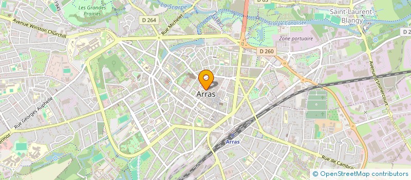 localisation de l'entreprise MADAME FREDERIQUE PONS à ARRAS