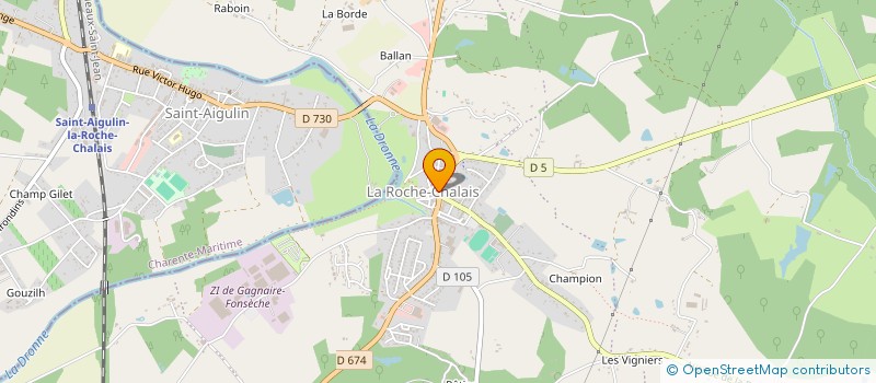 localisation de l'entreprise MADAME FREDERIQUE POUCH à LA ROCHE-CHALAIS